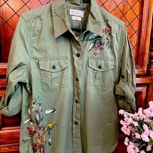 Lucky Brand sage button down size Large